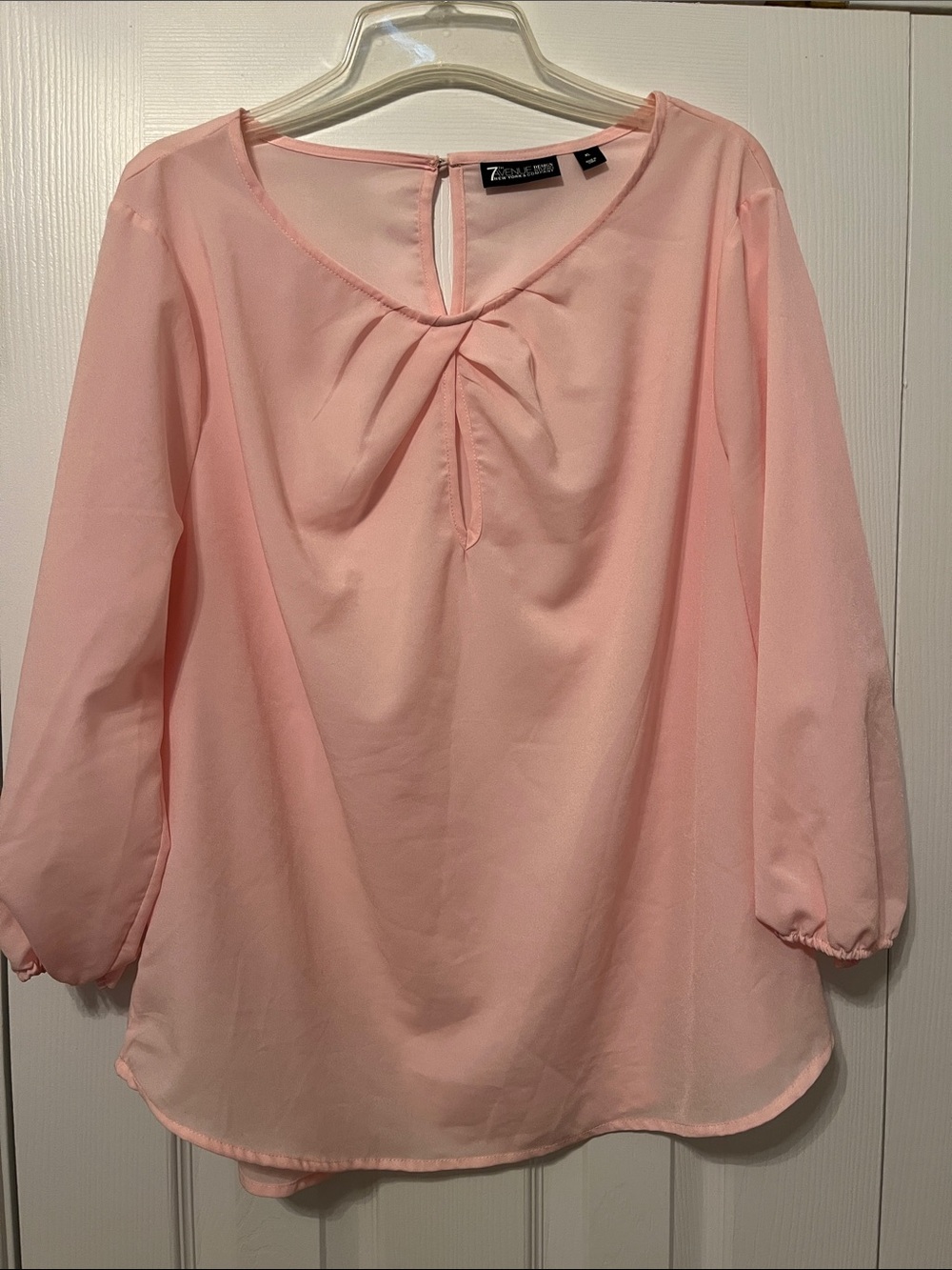 Vintage Romantic Keyhole Neckline Blouse by 7th Avenue New York & Company